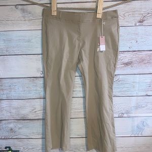 22R Lane Bryant tan stretch slacks. Hidden elastic waist